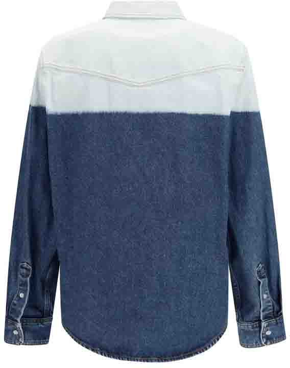 Marni Blue Denim Shirt Blauw
