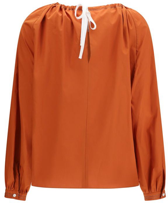 Marni Orange Cotton Polo Shirt Oranje