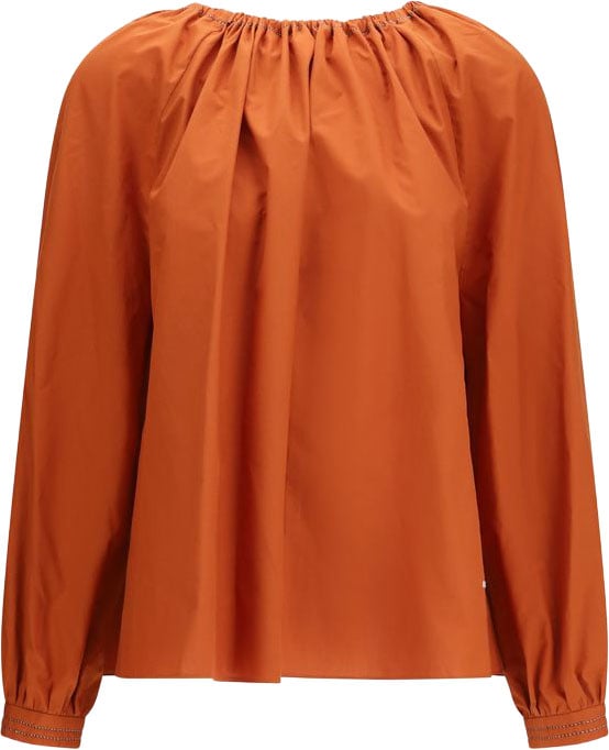 Marni Orange Cotton Polo Shirt Oranje