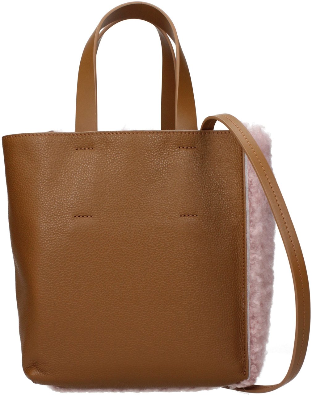 Marni Pink Leather Handbag Roze