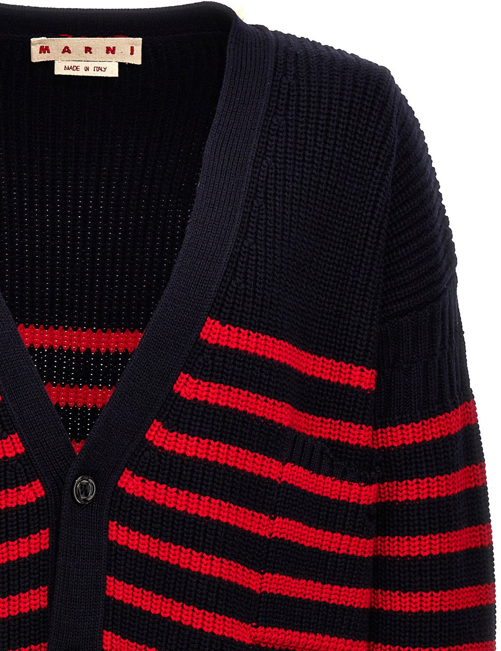 Marni Multicolor Virgin Wool Cardigan Divers