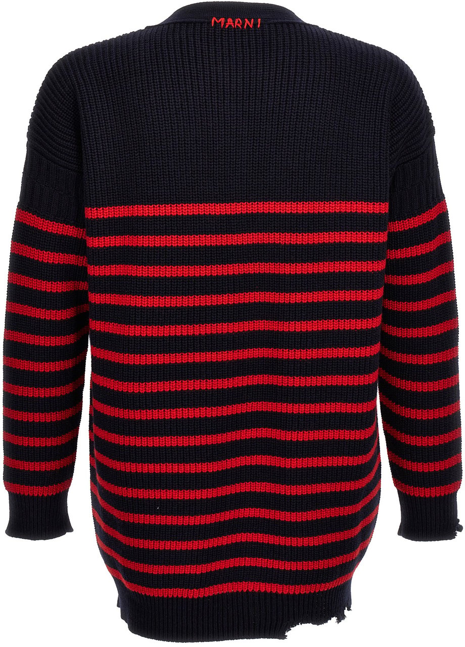 Marni Multicolor Virgin Wool Cardigan Divers