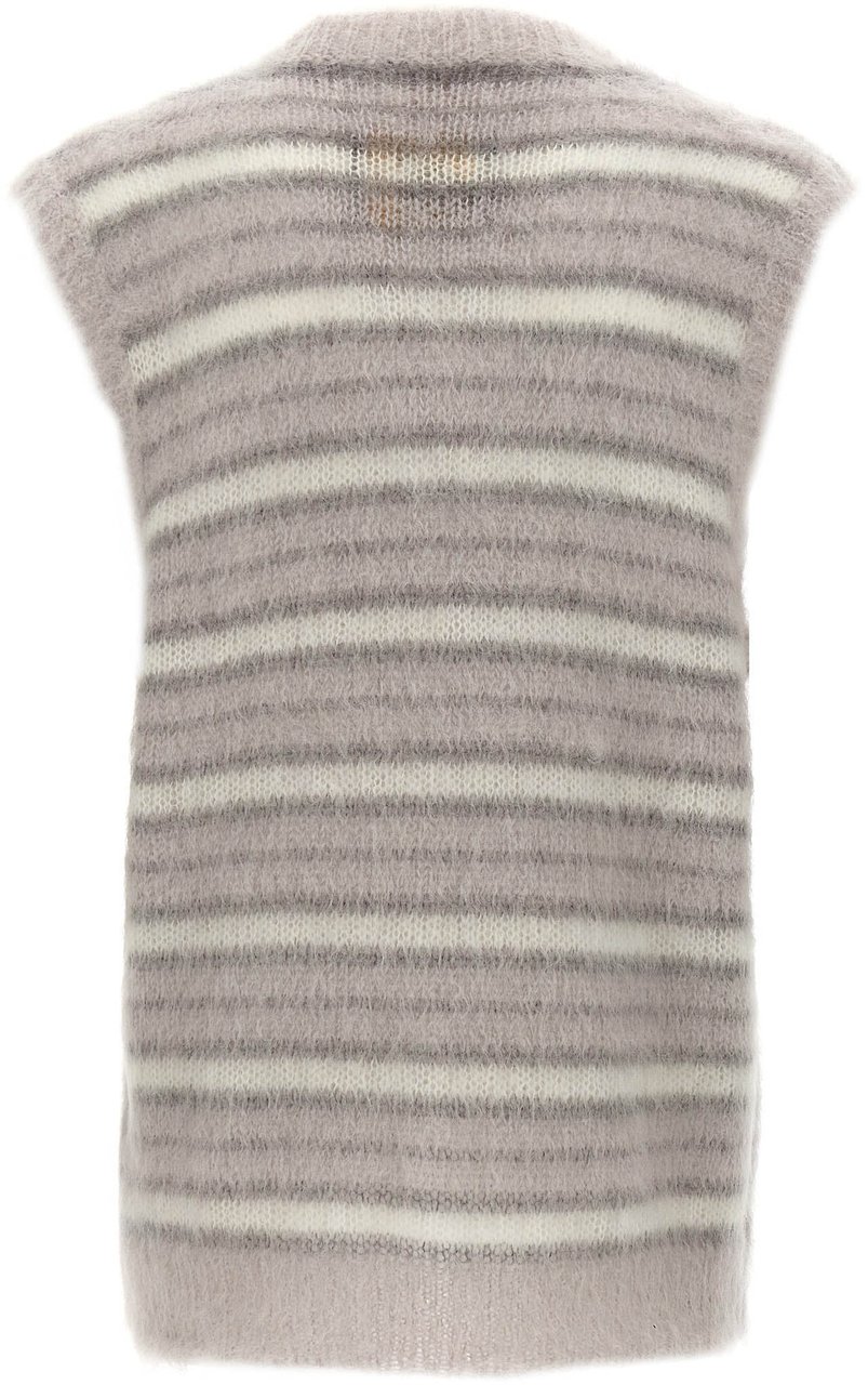 Marni Gray Mohair Sweatshirt Wit