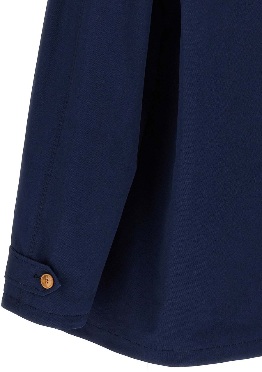 Marni Blue Cotton Parka Blauw
