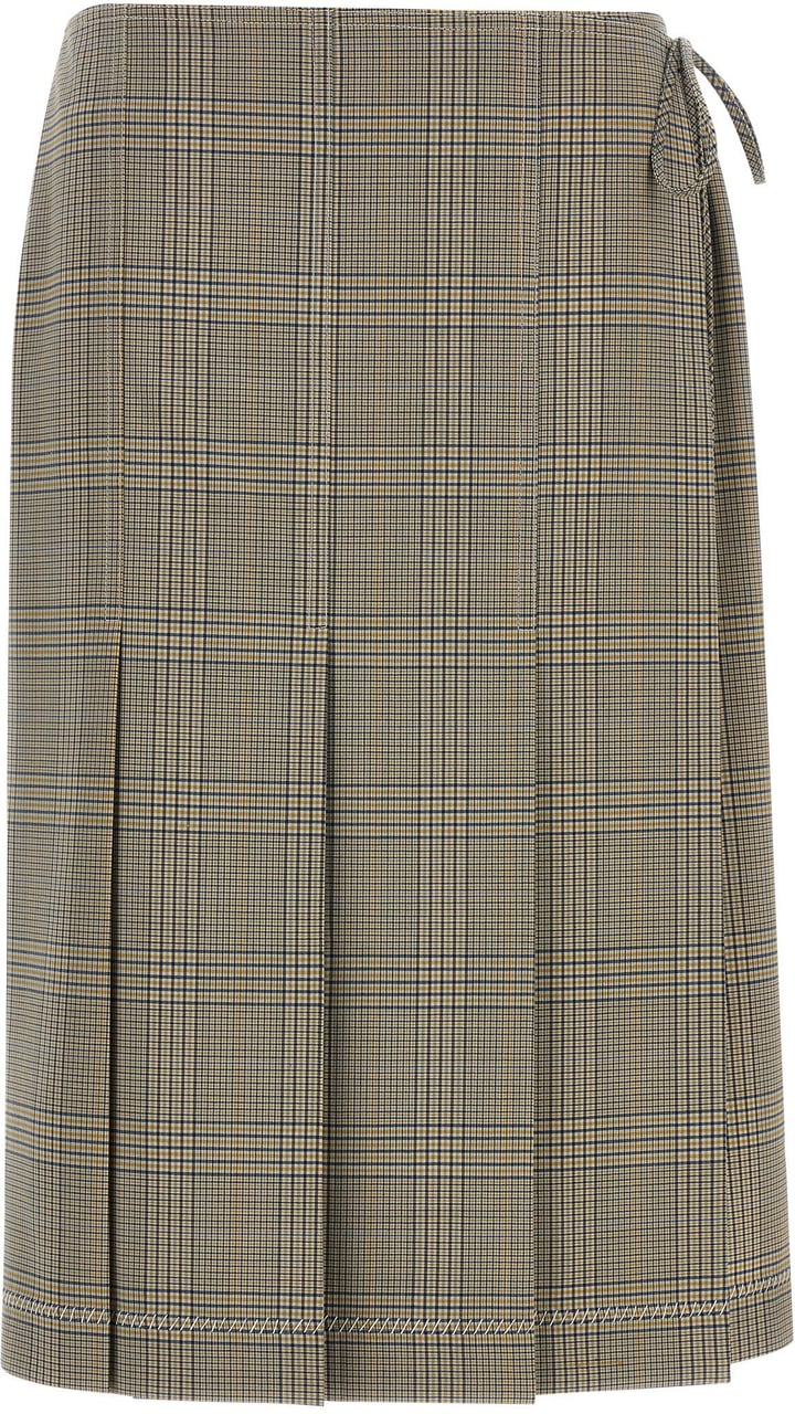 Marni Gray Polyester Midi Skirt Grijs