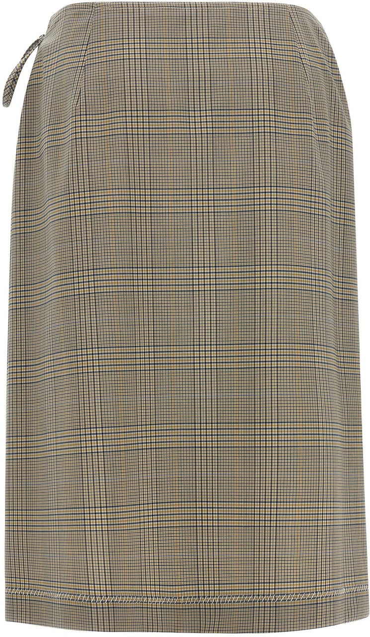Marni Gray Polyester Midi Skirt Grijs