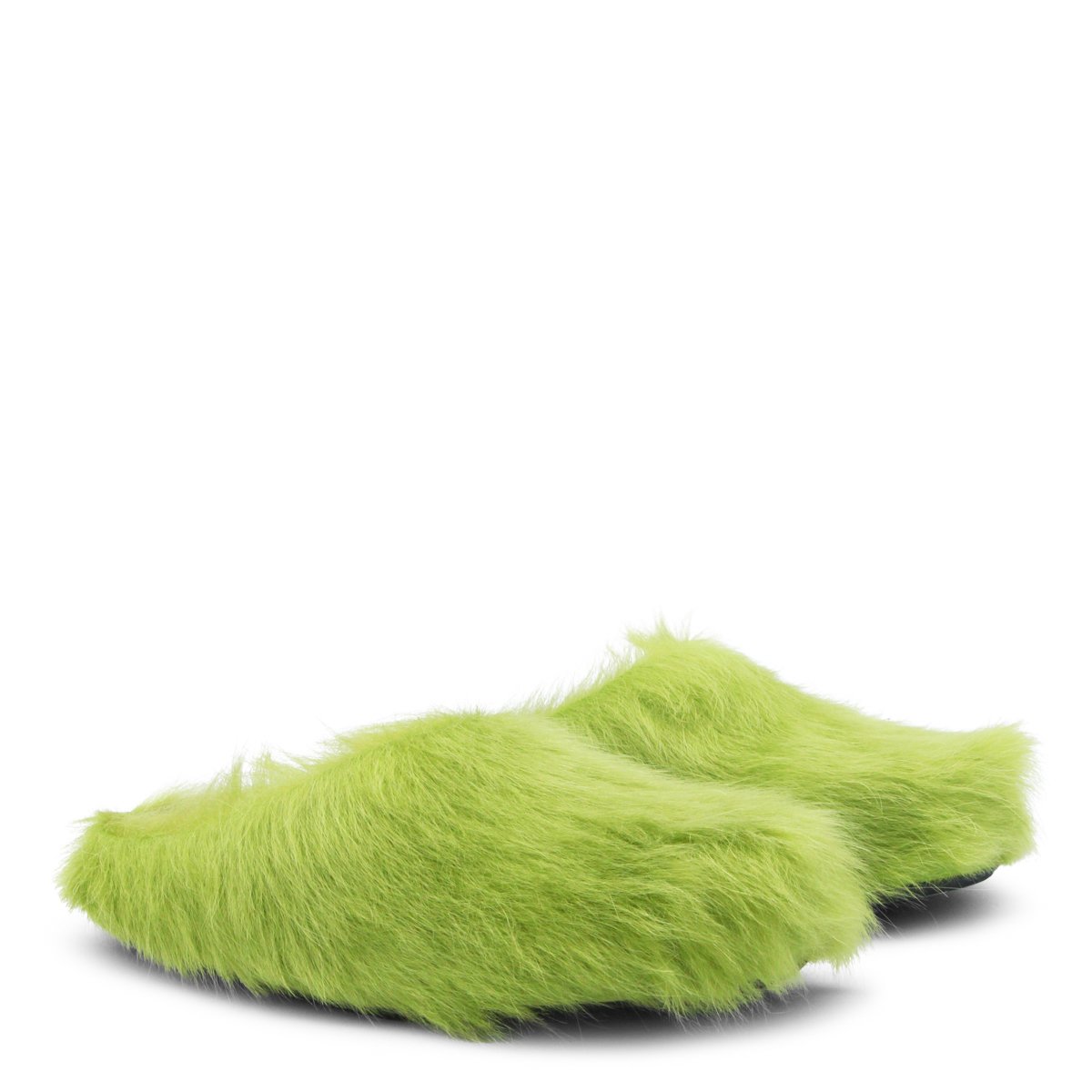 Marni Acid Green Leather Sandals Groen