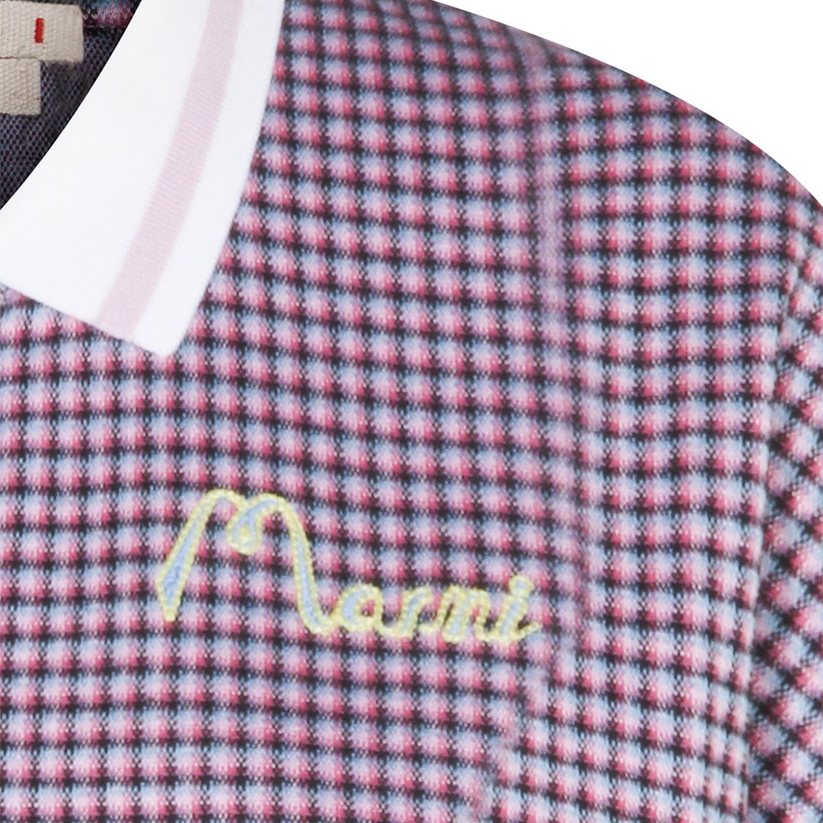 Marni Quartz Cotton Polo Shirt Wit
