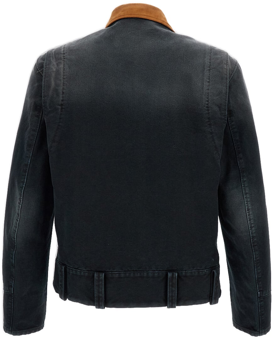 Marni Black Cotton Canvas Work Jacket Zwart