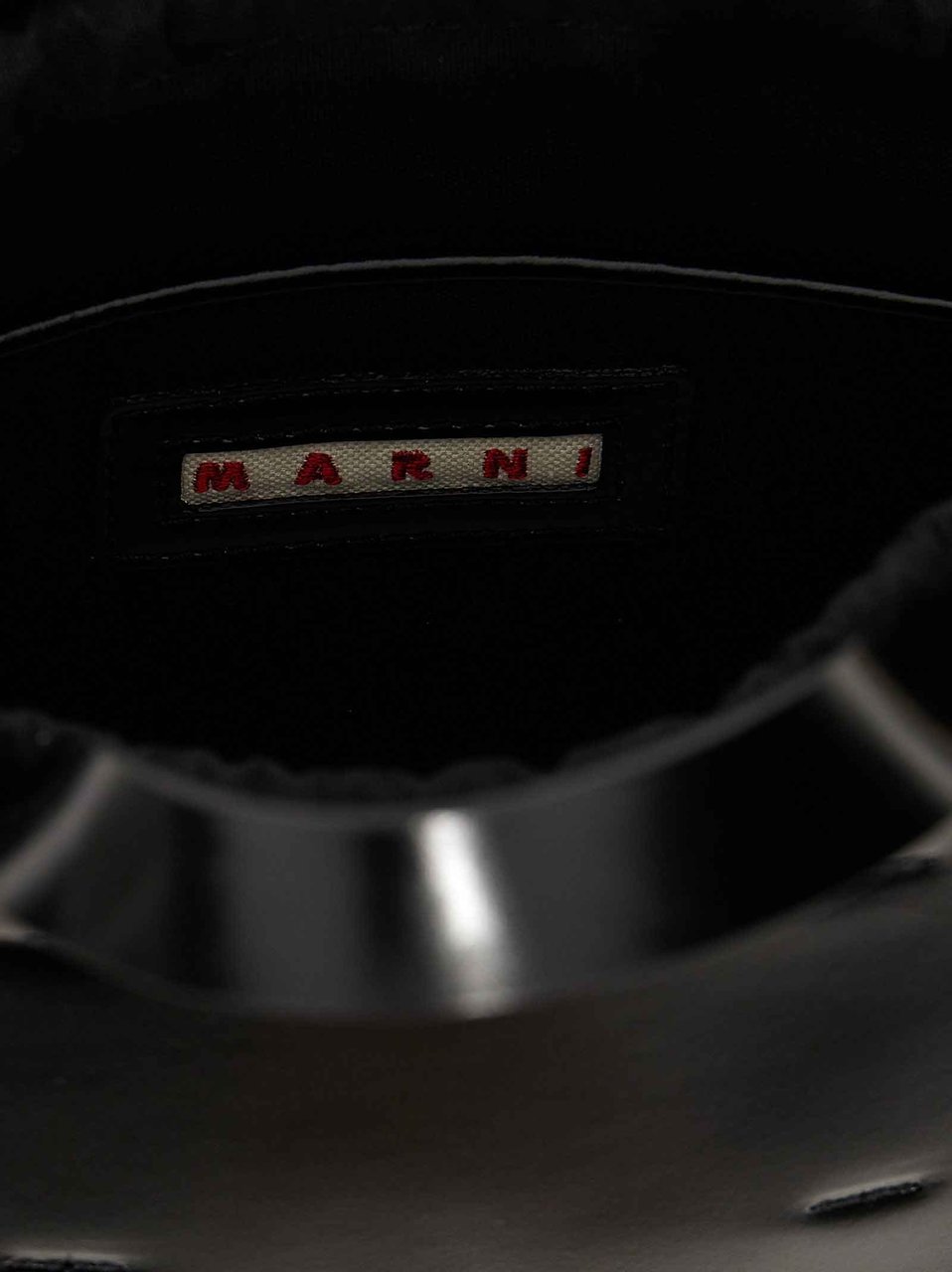 Marni Black Calfskin Handbag Zwart
