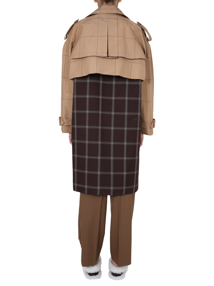 Marni DOUBLE-BREASTED TRENCH Bruin