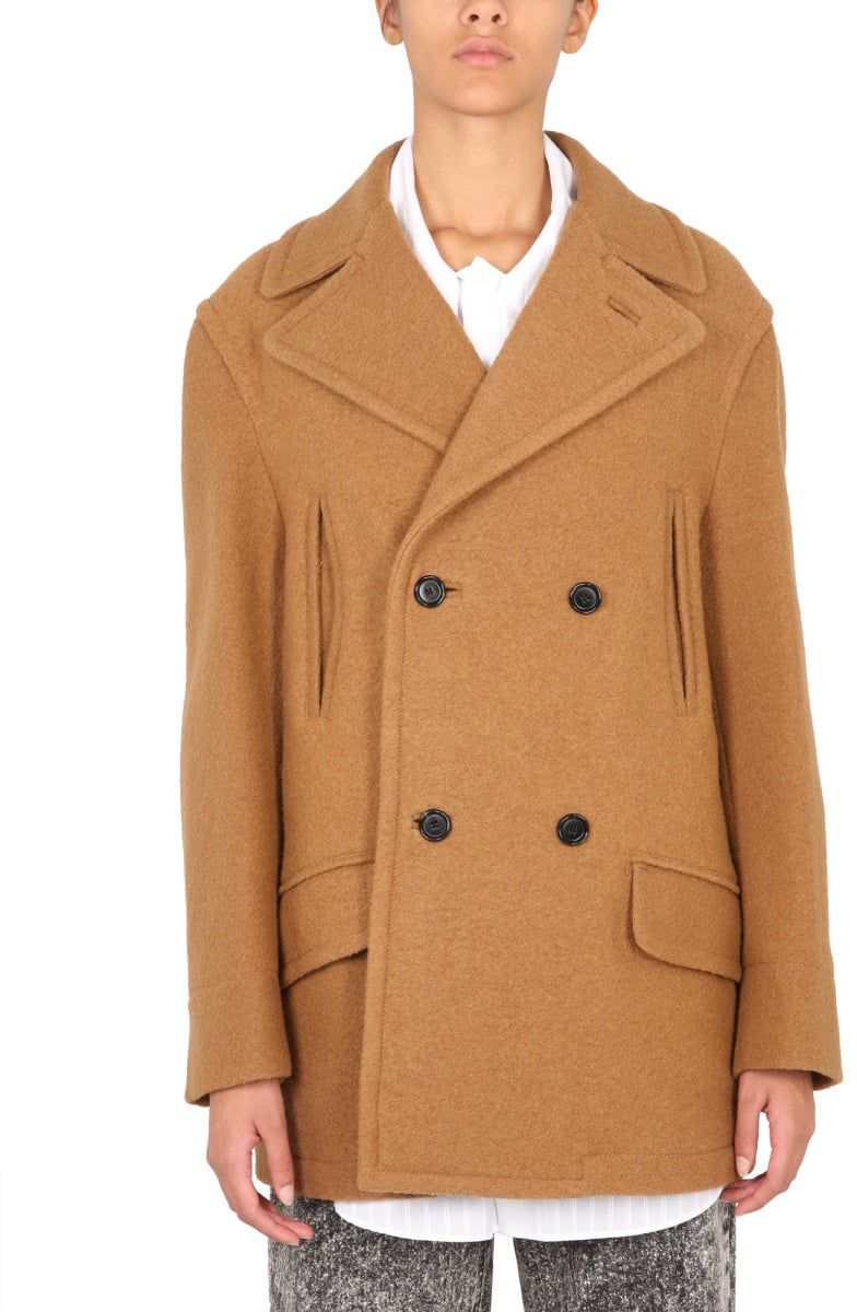 Marni DOUBLE-BREASTED COAT Beige