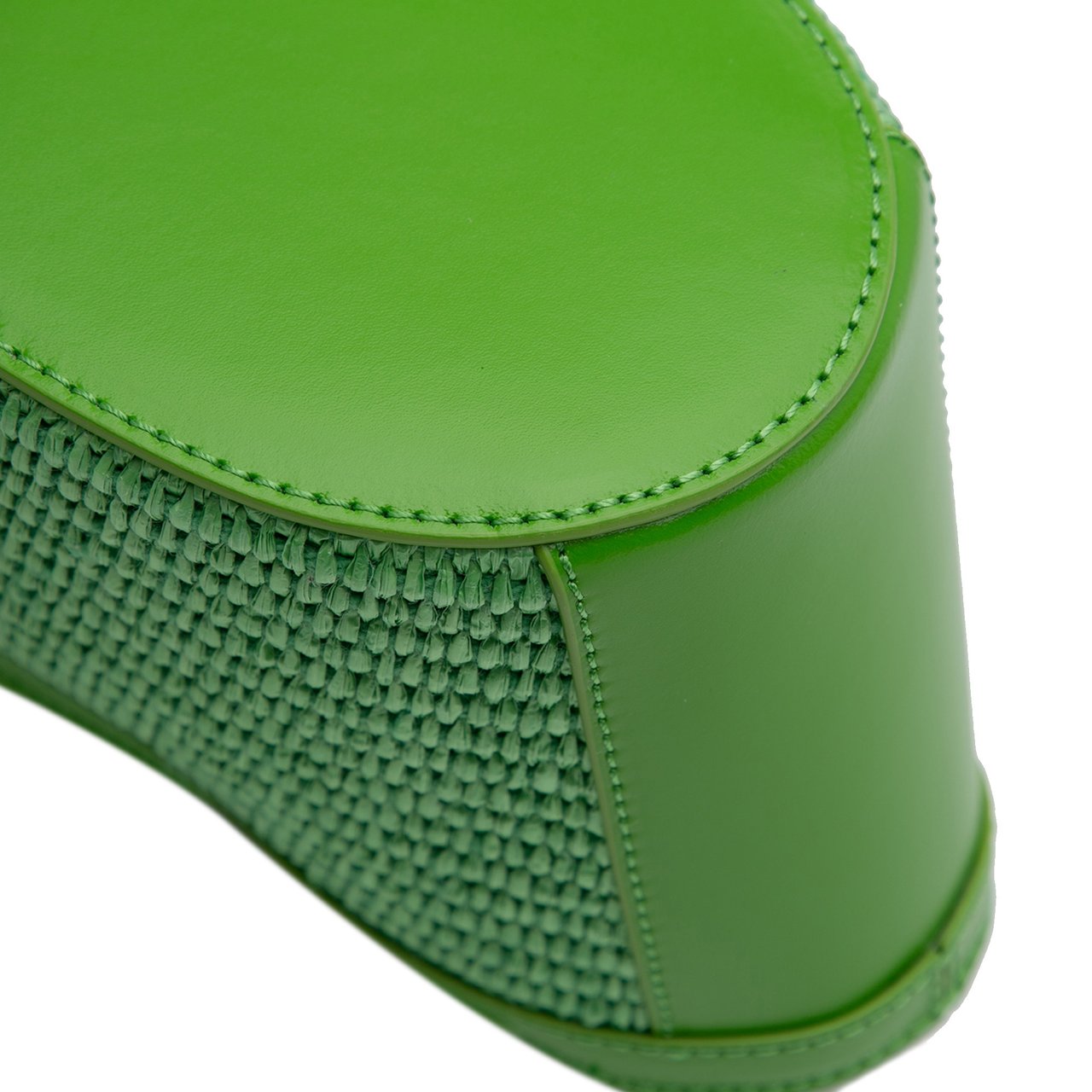 Marni Micro Leather and Raffia Cotton Emroidered Tropicalia Bag Groen