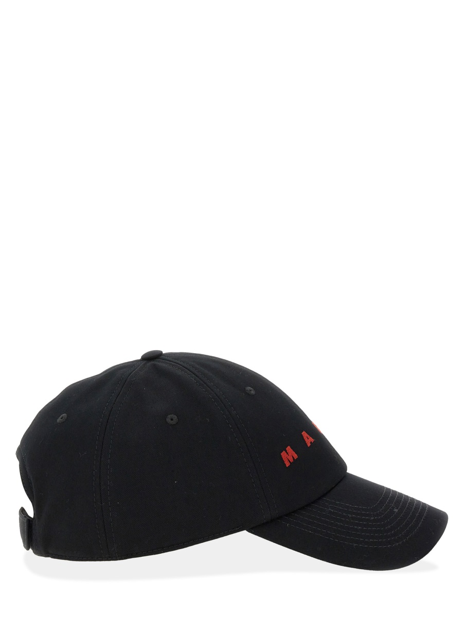 Marni BASEBALL HAT WITH LOGO Zwart