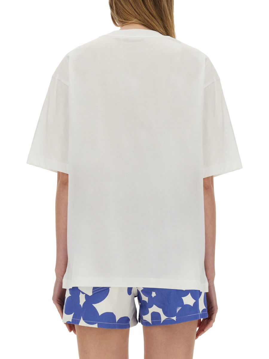 Marni "BOXY" T-SHIRT WITH PRINT Wit