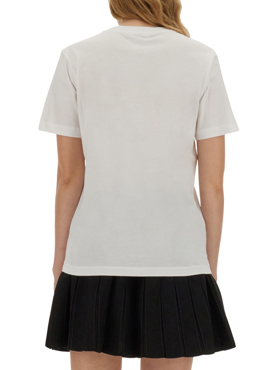 Marni COTTON T-SHIRT WITH LOGO Wit
