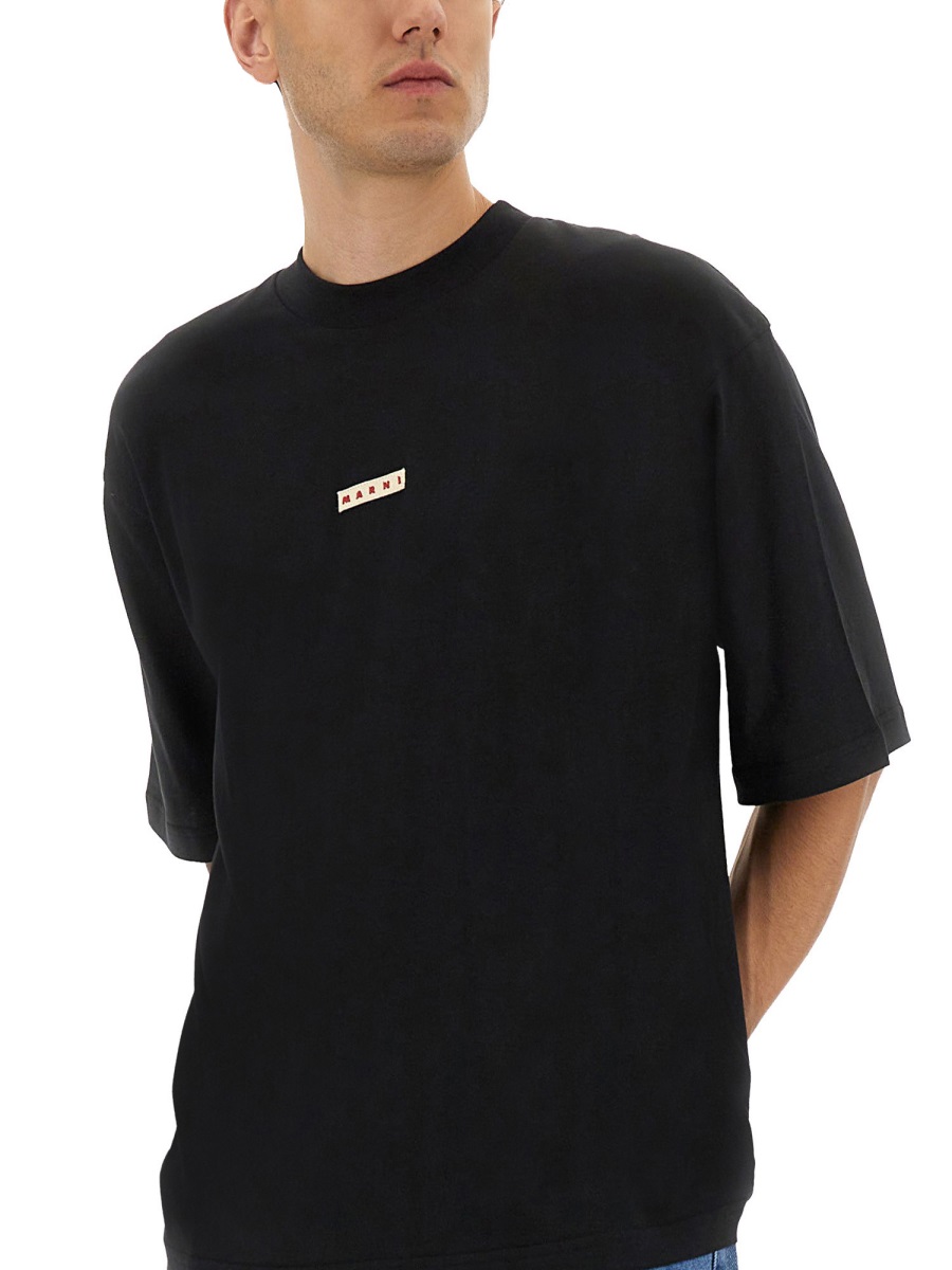 Marni MINI LOGO T-SHIRT Zwart
