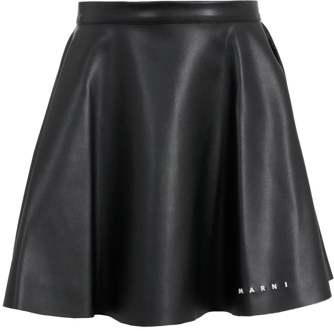 Marni ZIPPERED SKIRT Zwart