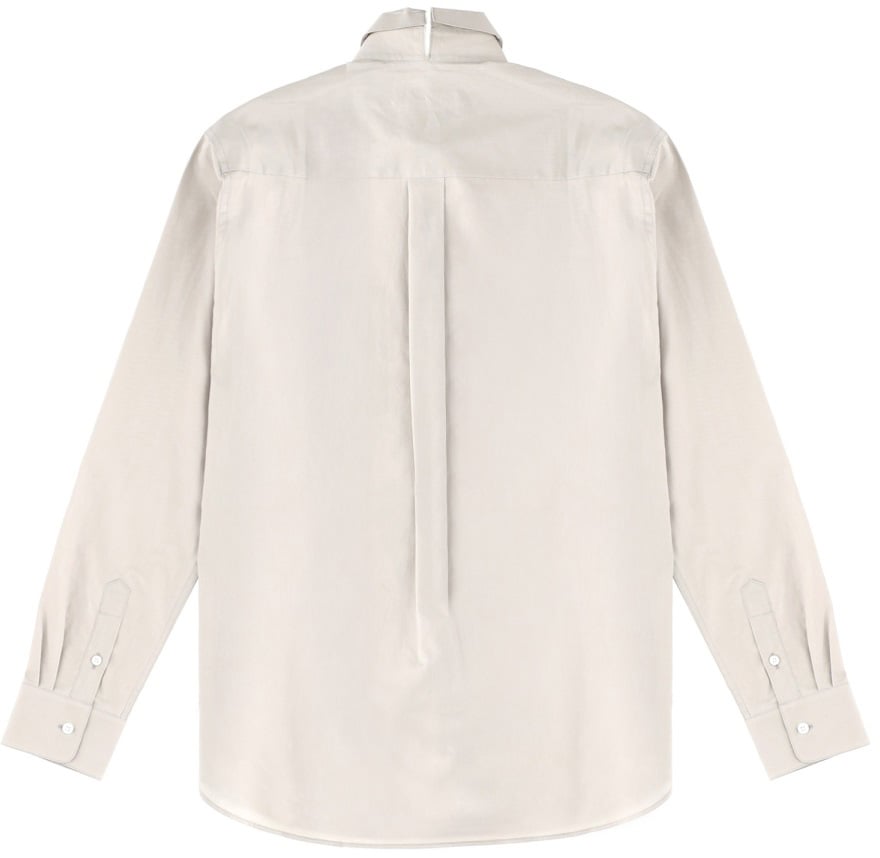 Marni SHIRT WITH EMBROIDERED LOGO Grijs