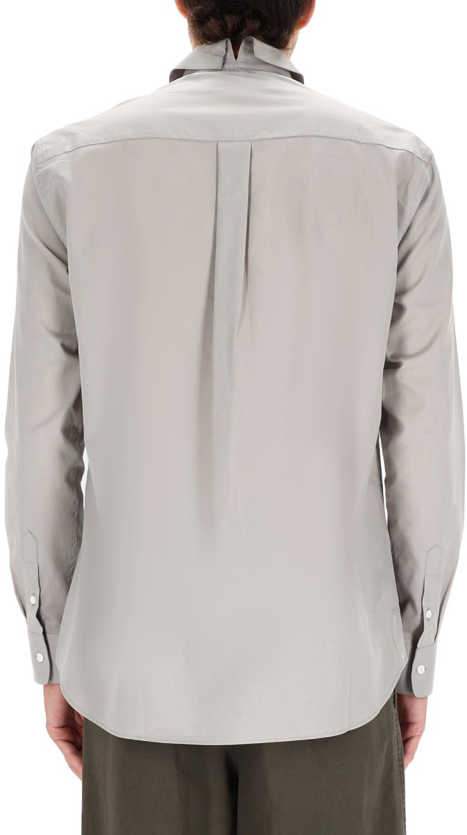 Marni SHIRT WITH EMBROIDERED LOGO Grijs