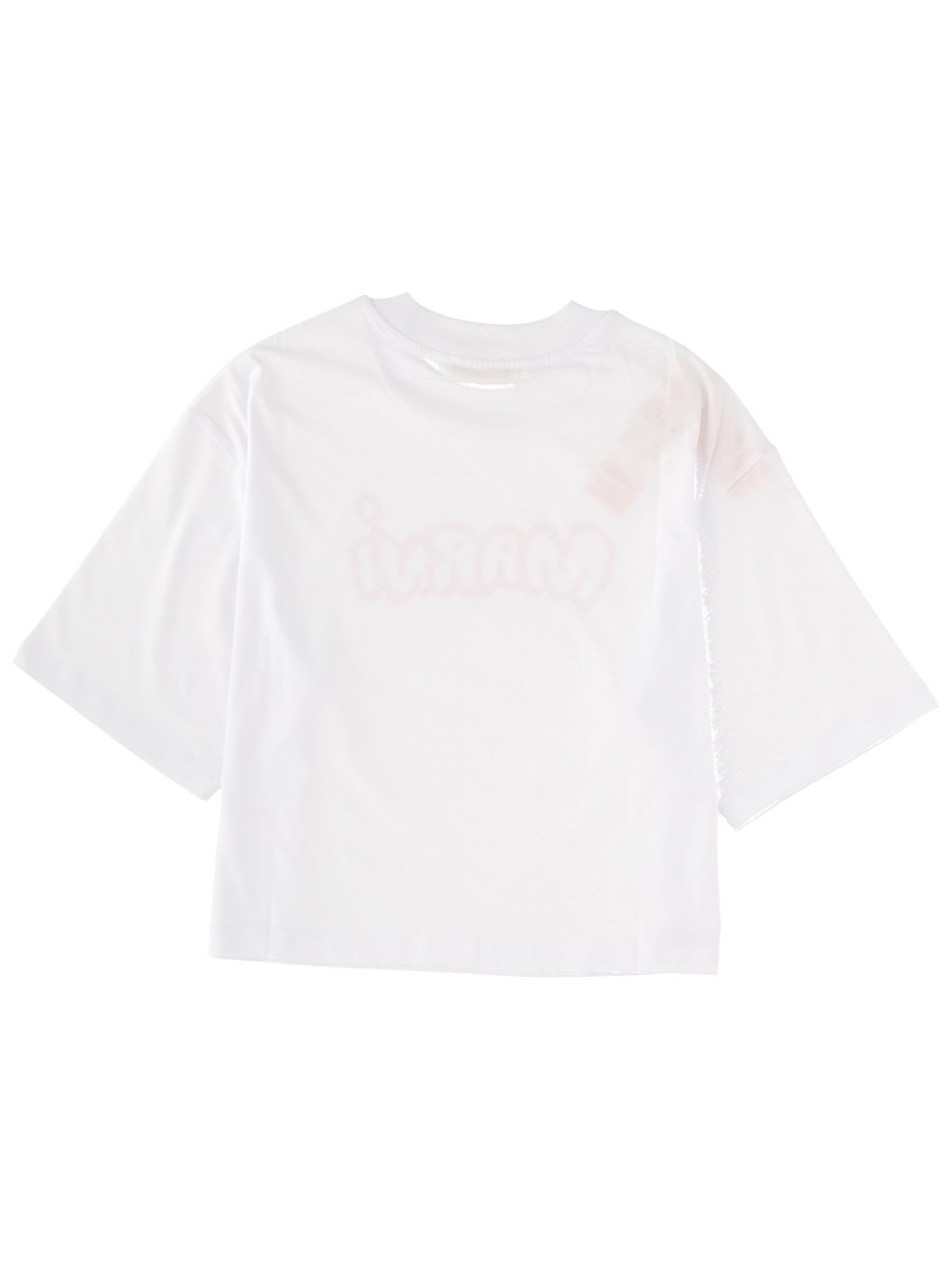 Marni T-SHIRT WITH LOGO Wit