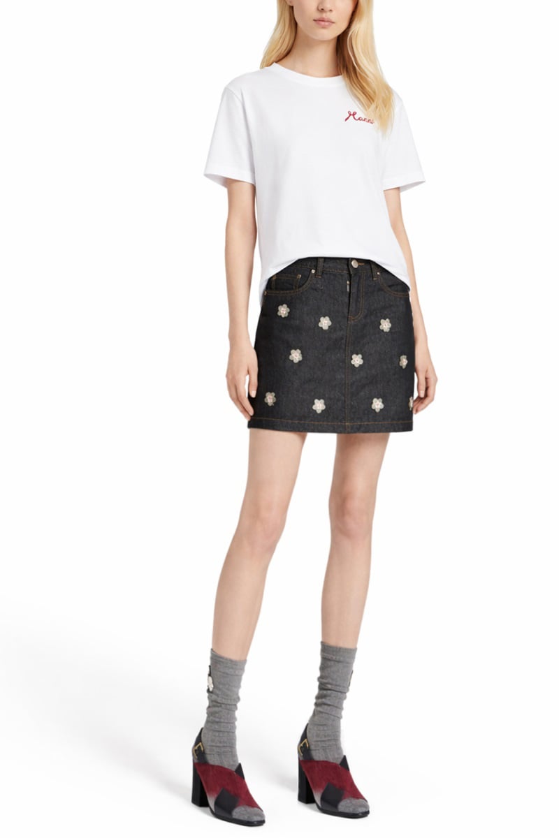 Marni T-SHIRT WITH LOGO Wit