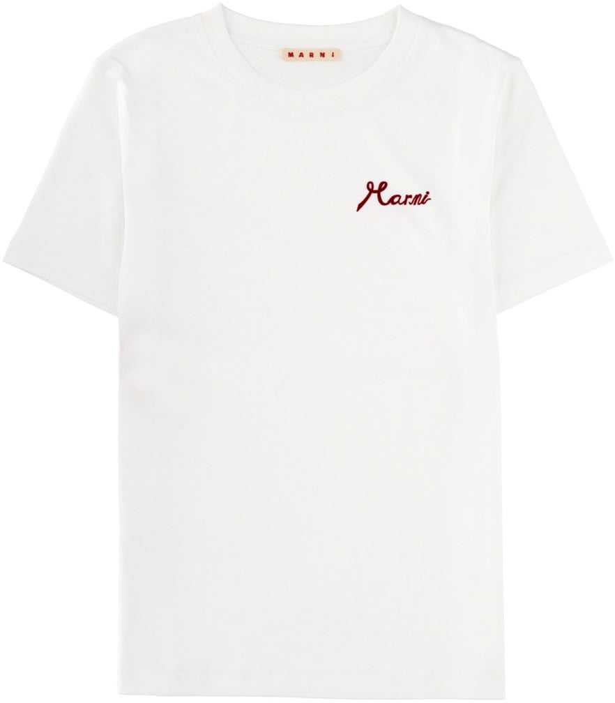 Marni T-SHIRT WITH LOGO Wit