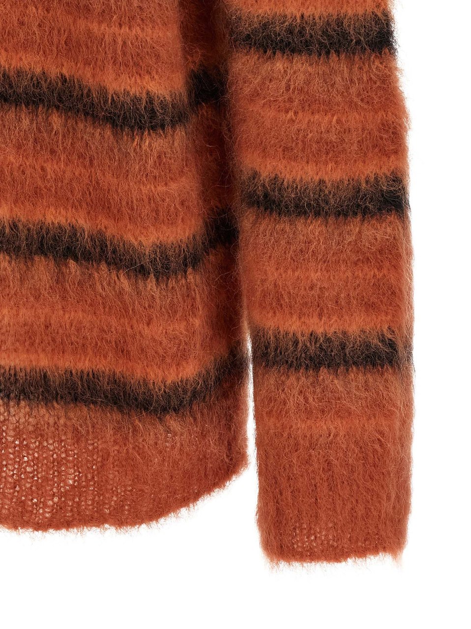 Marni Orange Fabric Cardigan Oranje