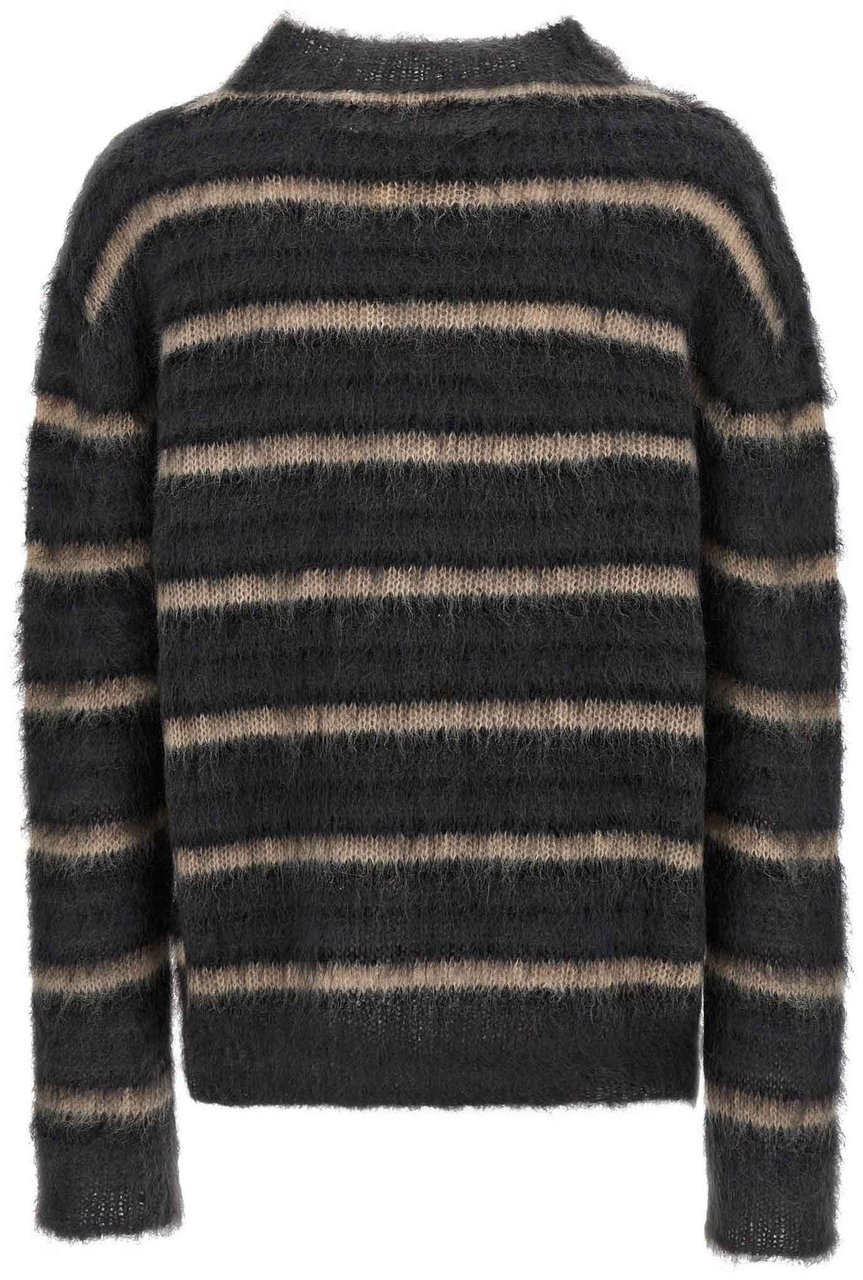Marni Gray Fabric Cardigan Grijs
