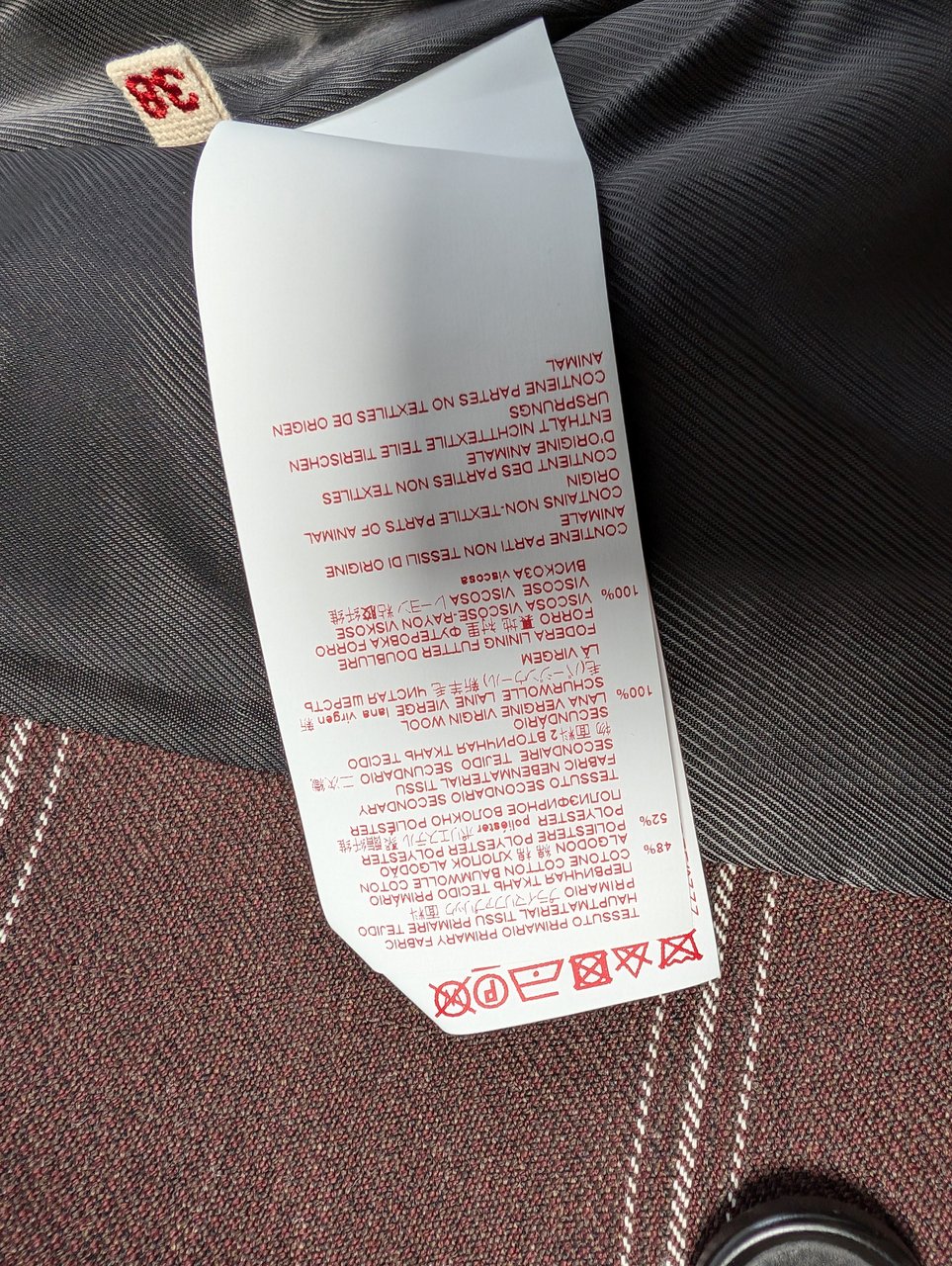 Marni Marni Checkered Two-Tone Trench Coat, Size 38 Bruin