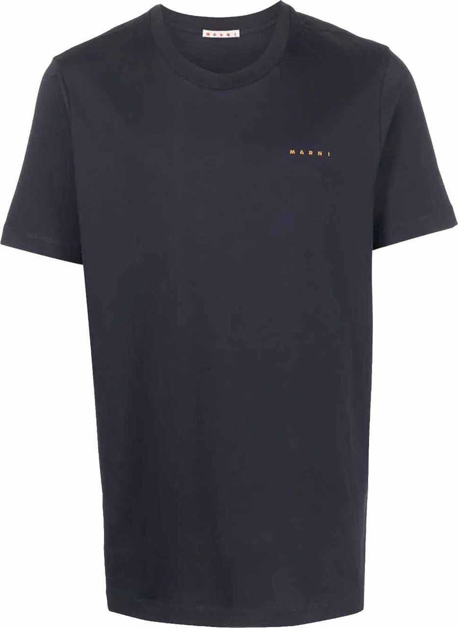 Marni Marni Cotton Logo T-Shirt Zwart