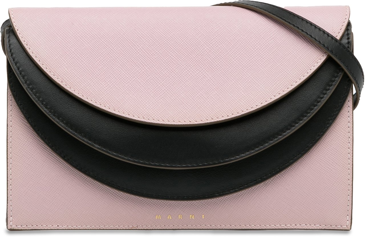Marni Triple Flap Crossbody Roze