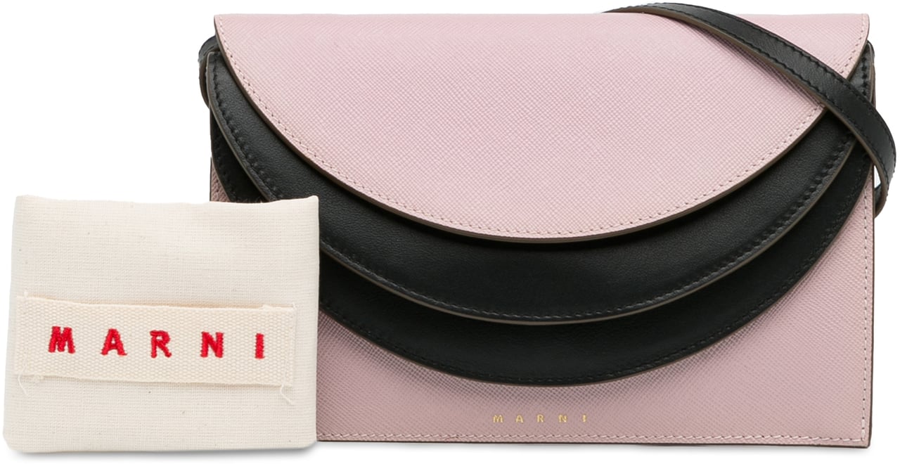 Marni Triple Flap Crossbody Roze
