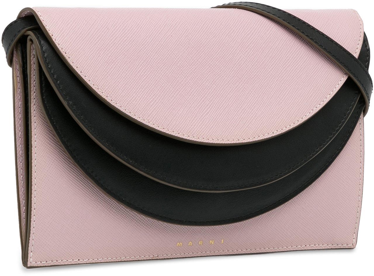 Marni Triple Flap Crossbody Roze