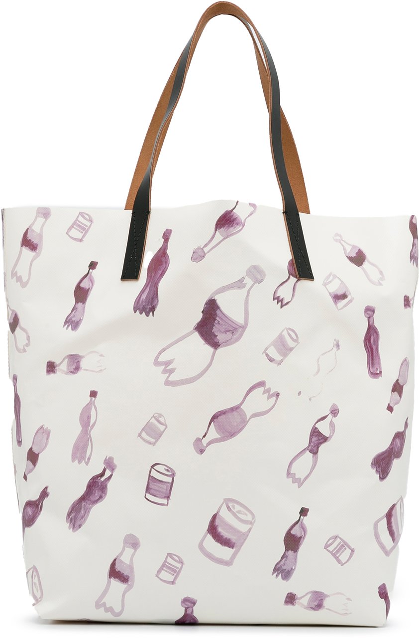 Marni Printed Tote Bag Wit