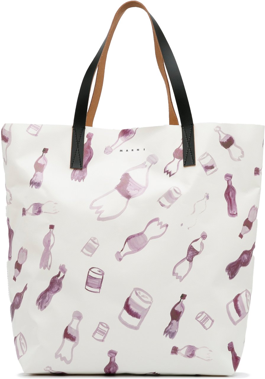 Marni Printed Tote Bag Wit