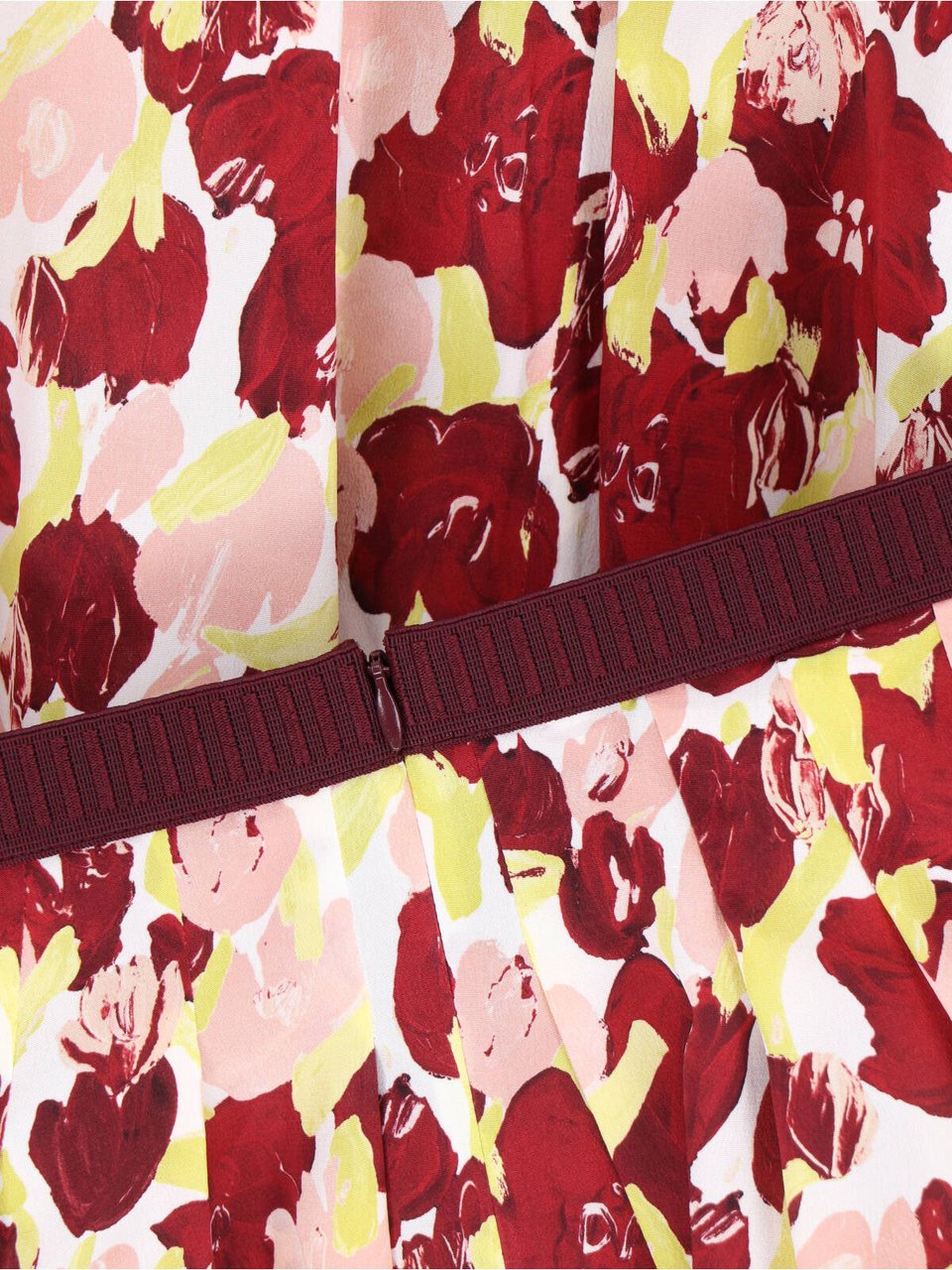 Marni Multicolor Secret Bouquet Silk Skirt Rood