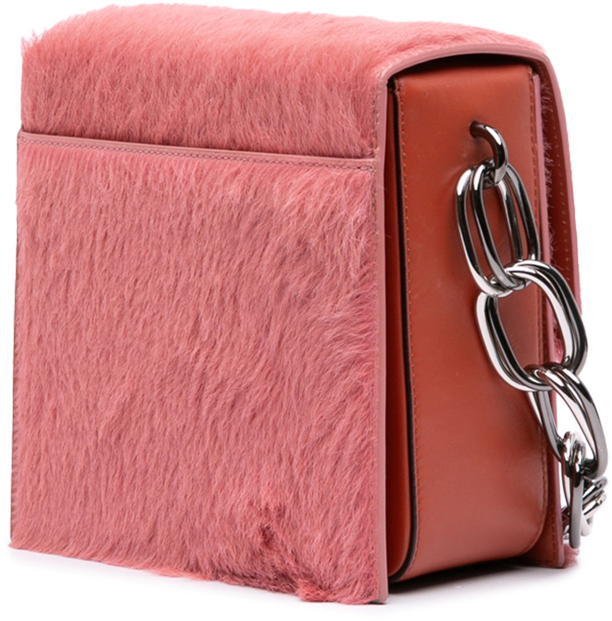 Marni Shearling Chain Crossbody Roze