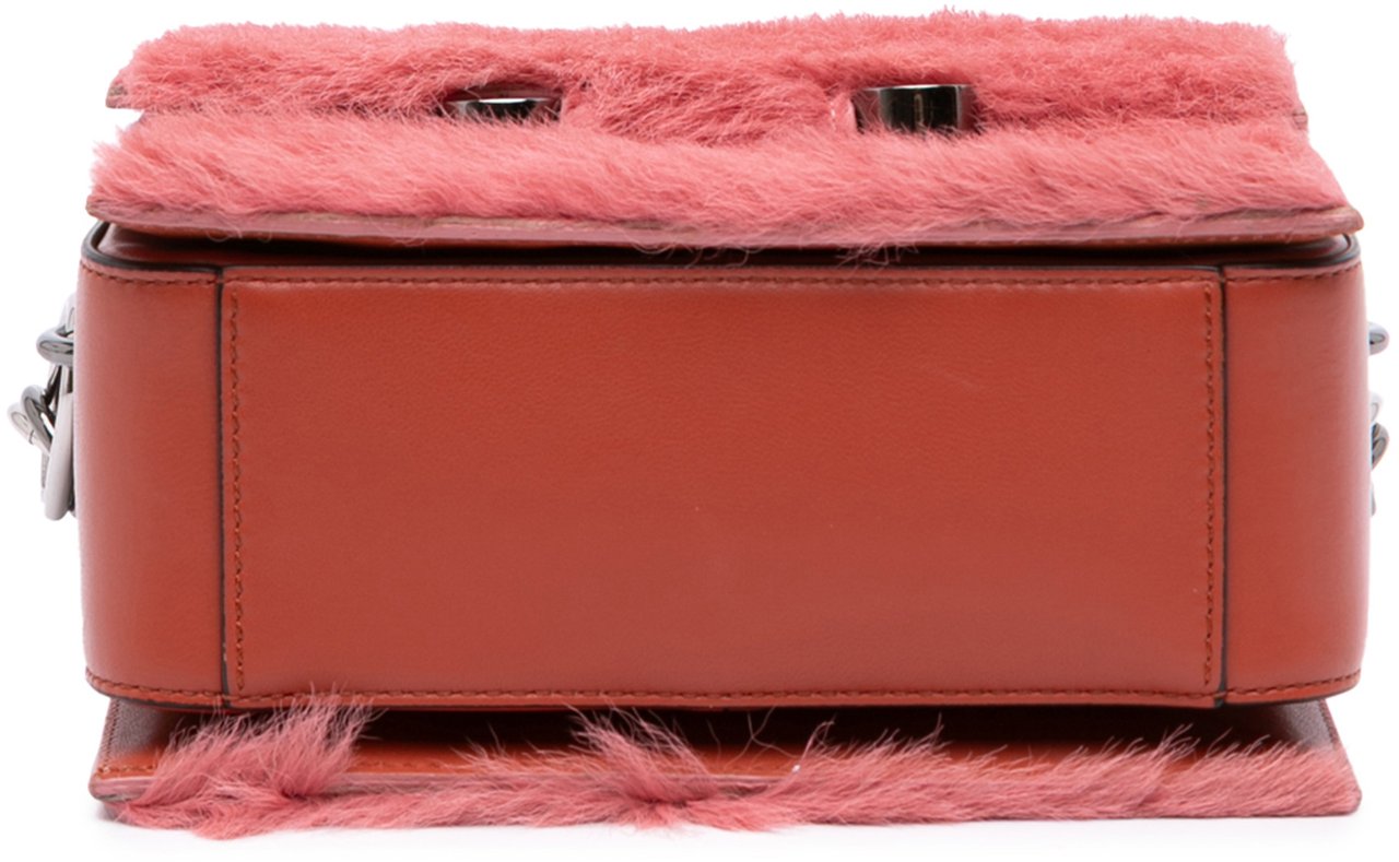 Marni Shearling Chain Crossbody Roze