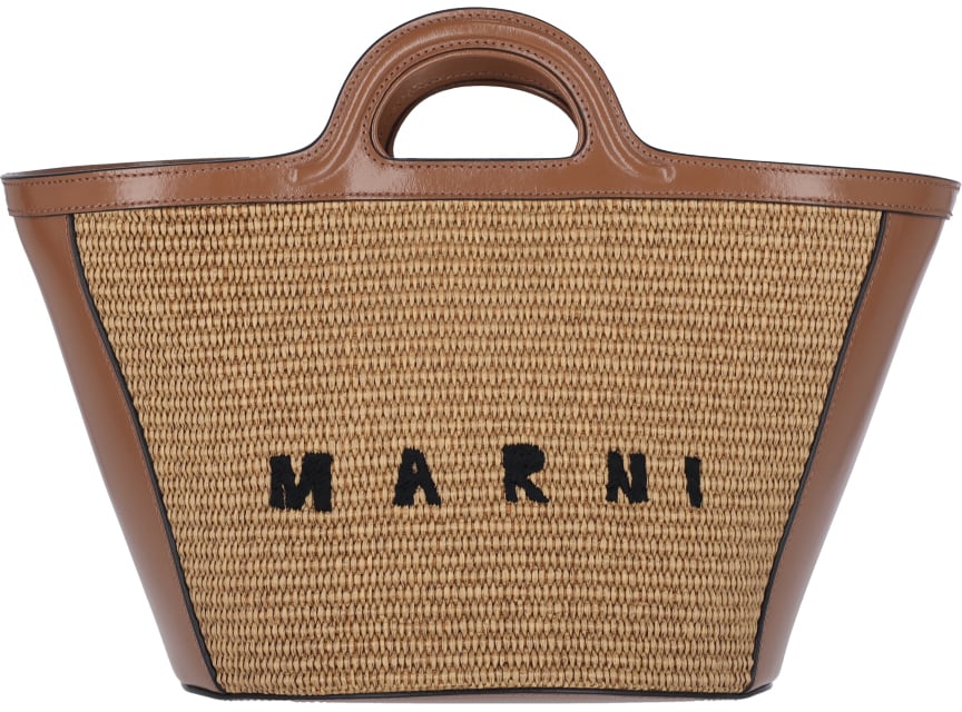 Marni "Tropicalia" Small Tote Bag Bruin
