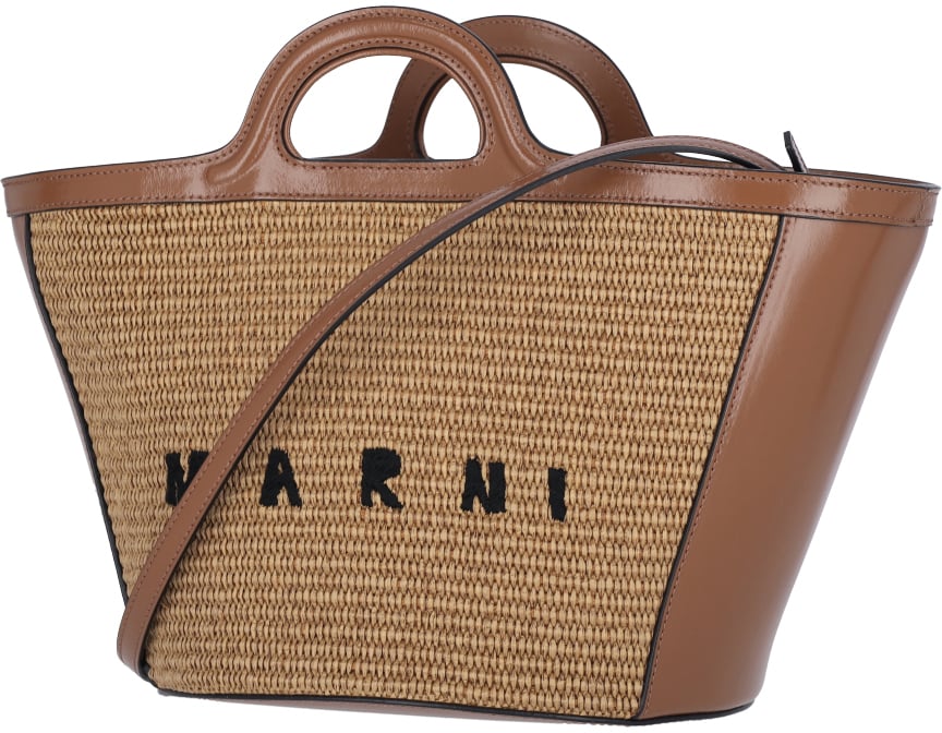 Marni "Tropicalia" Small Tote Bag Bruin