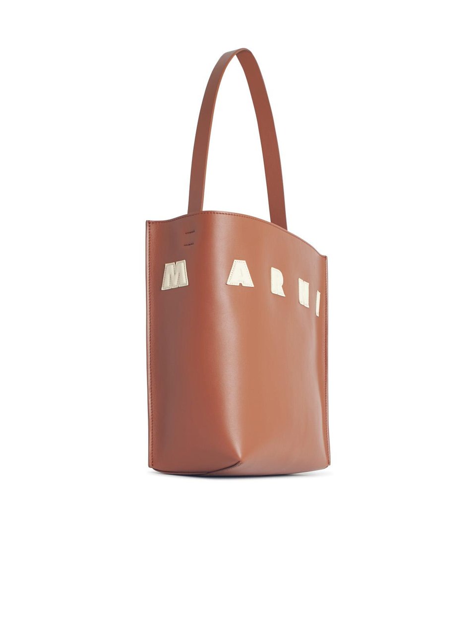 Marni Museo' Brown Leather Bag Neutraal