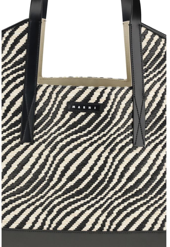 Marni Black Polyamide Shoulder Bag Zwart