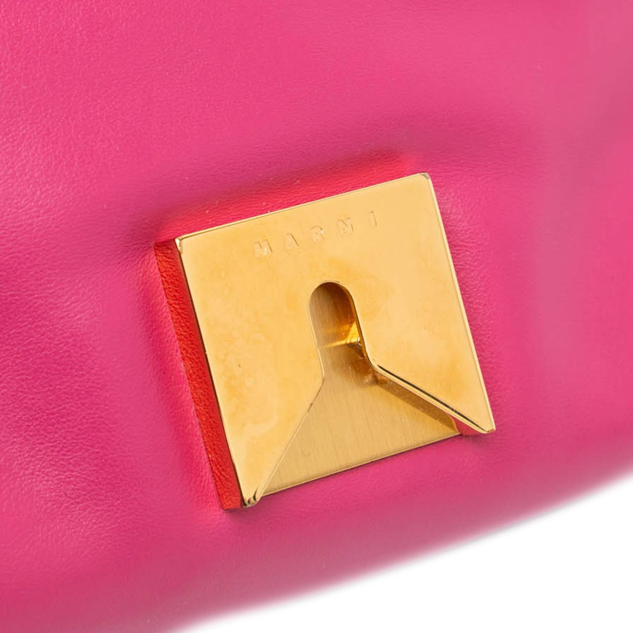 Marni Small Leather Prisma Crossbody Roze