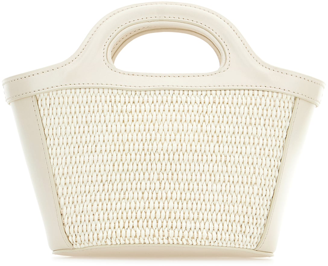 Marni White leather micro Tropicalia handbag Wit