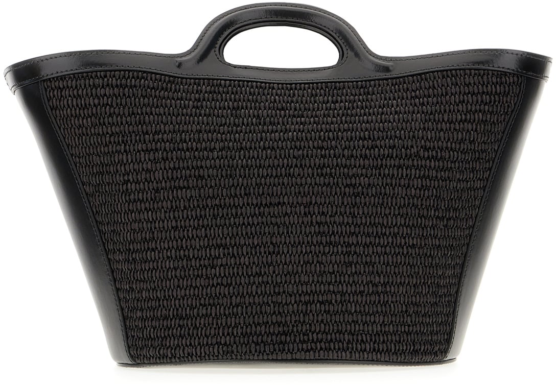 Marni Marni Black cotton and nylon handbag Zwart