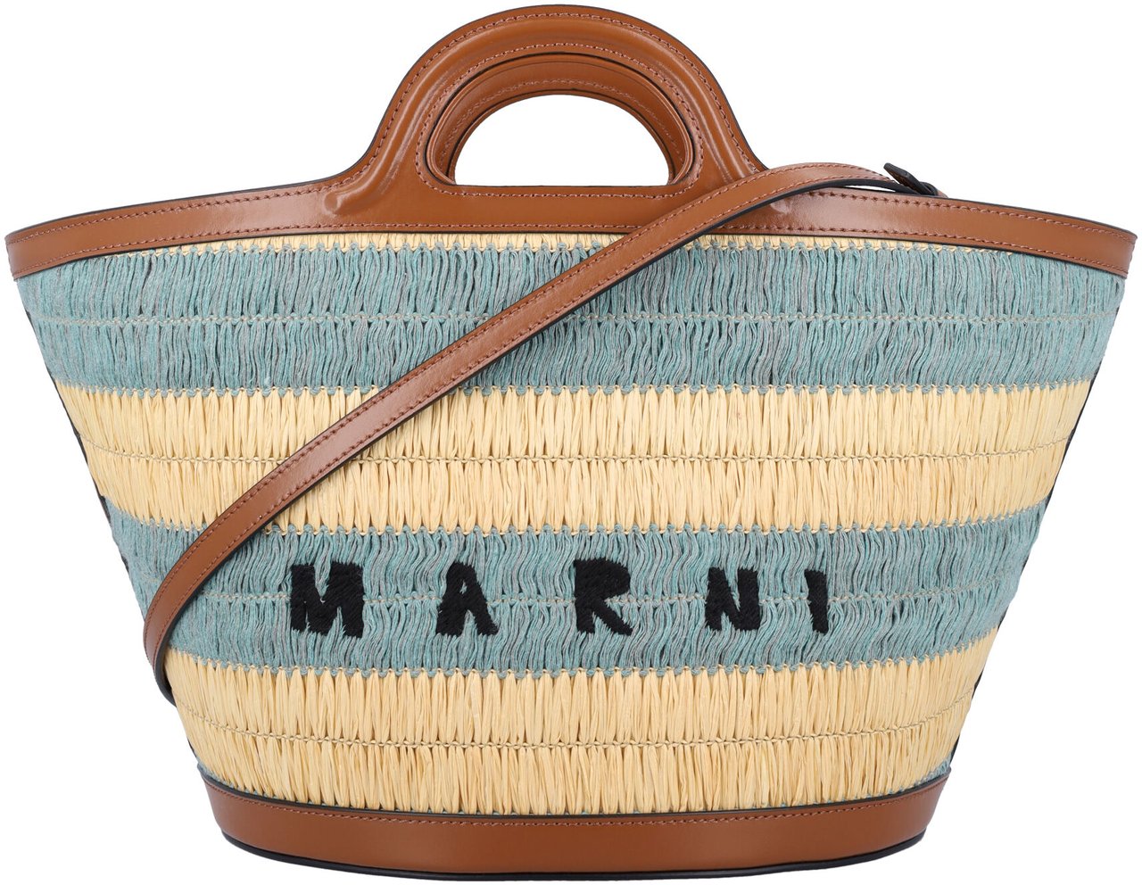 Marni Tropicalia Small Stripes Gold Sand Pale Mint Beige