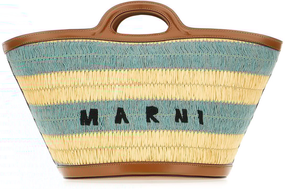 Marni Marni Embroidered fabric handbag Divers