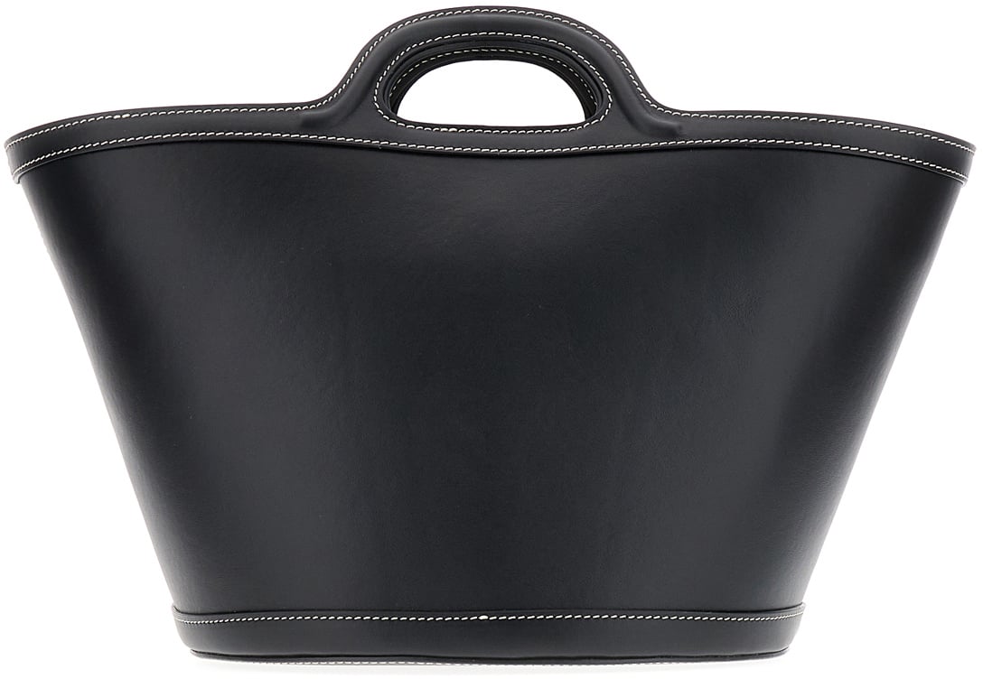 Marni Marni Black leather big Tropicalia handbag Zwart