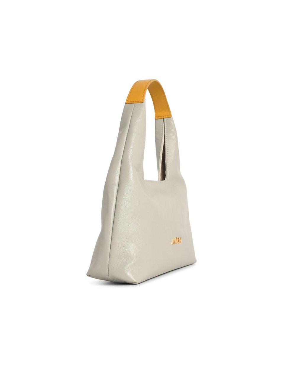 Marni 'Trapeze' Mini Grey Leather Handbag Grijs